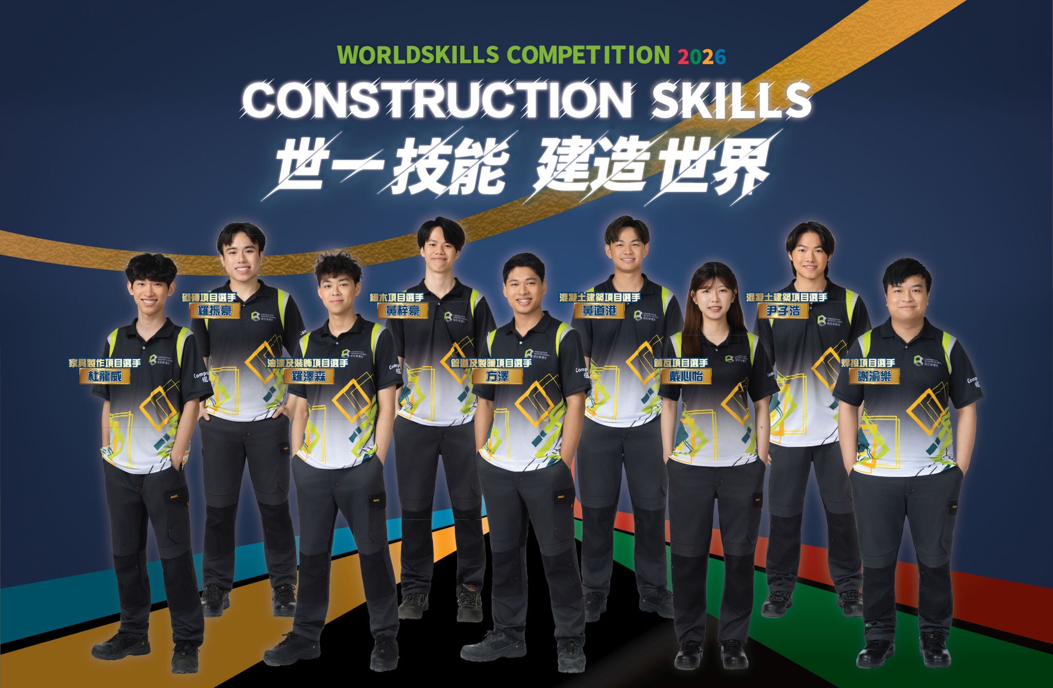 2026年上海世界技能大賽選手的照片