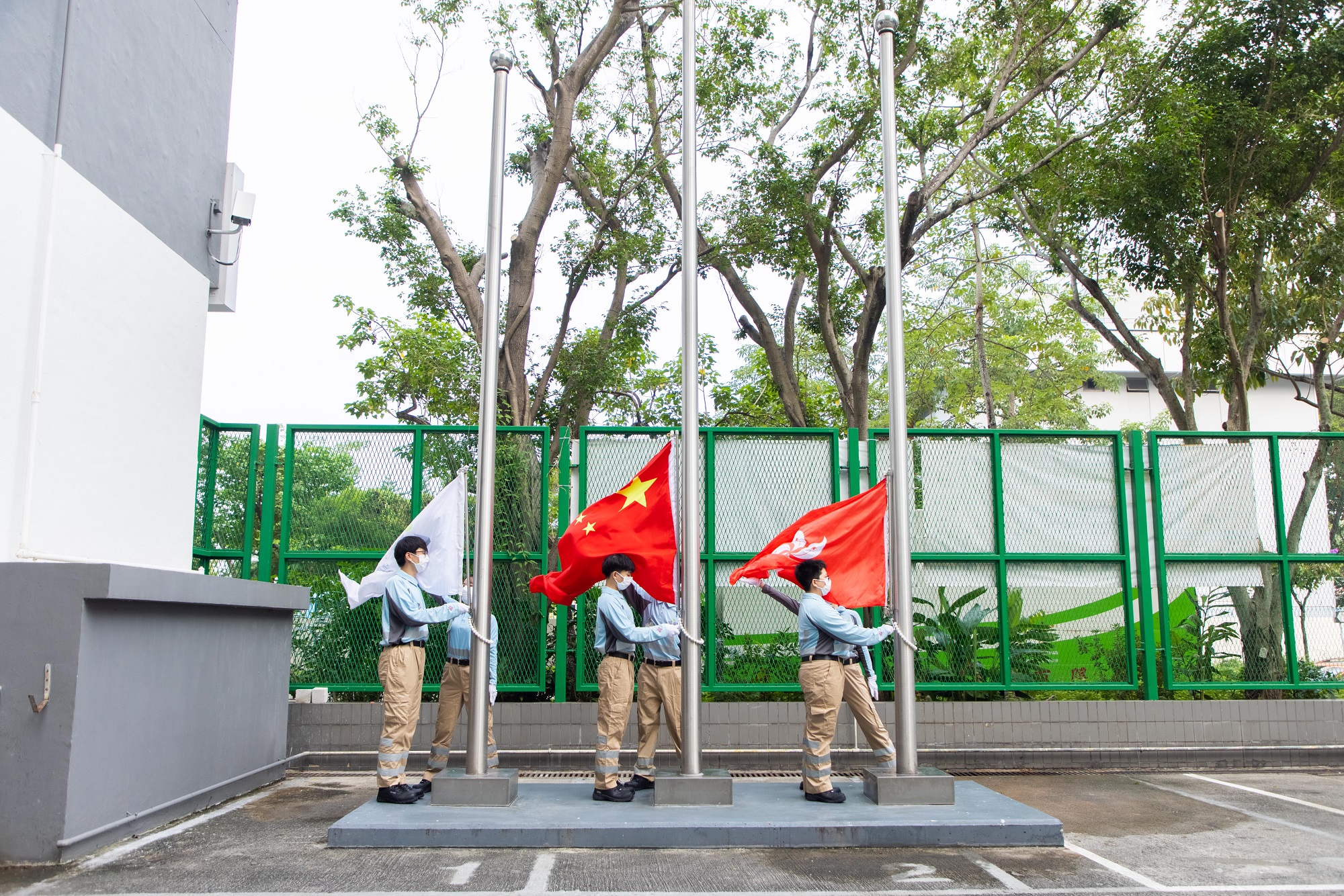 香港建造學院慶祝中華人民共和國國慶日升旗儀式