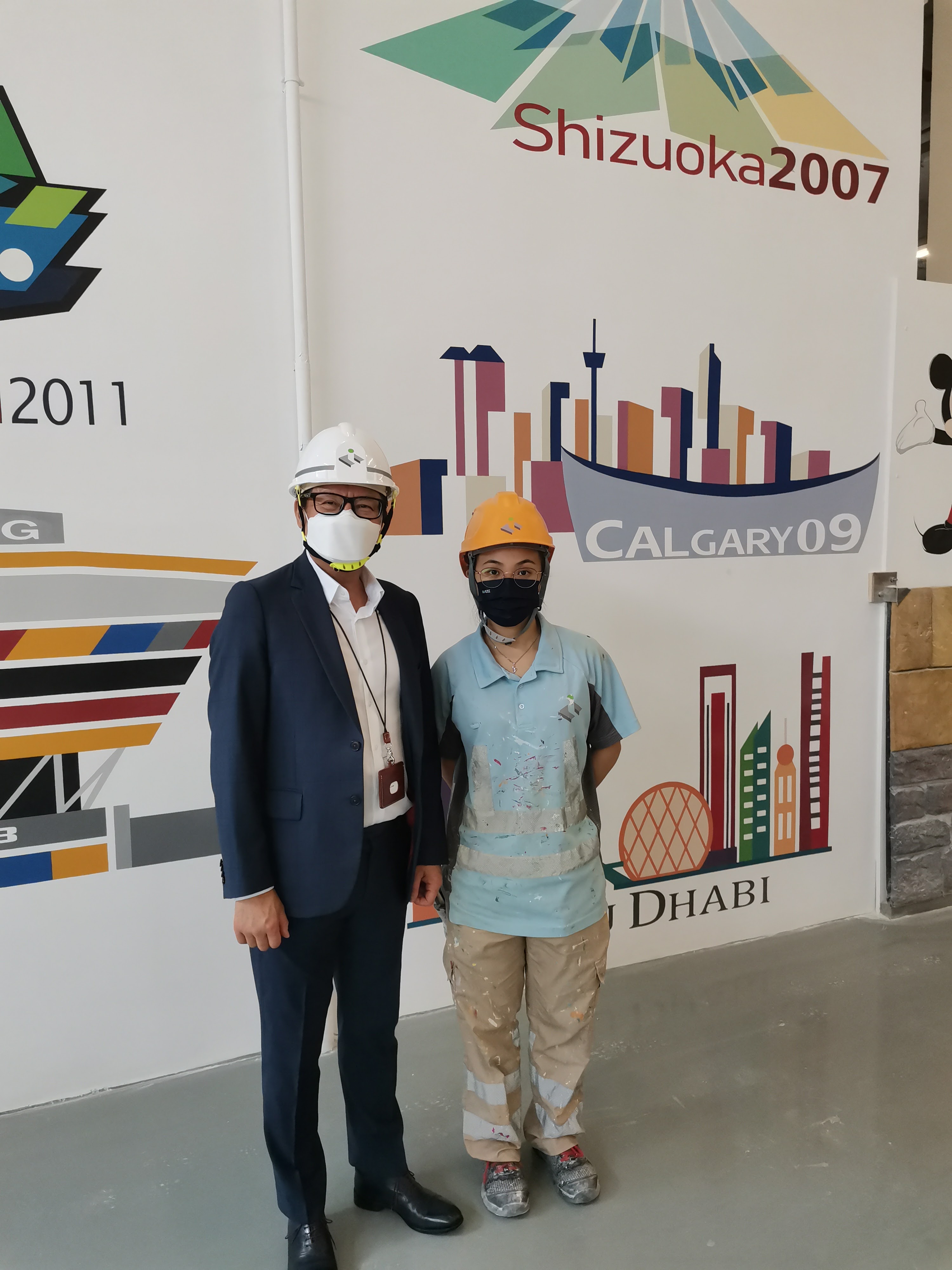 世界技能大赛选手打气活动