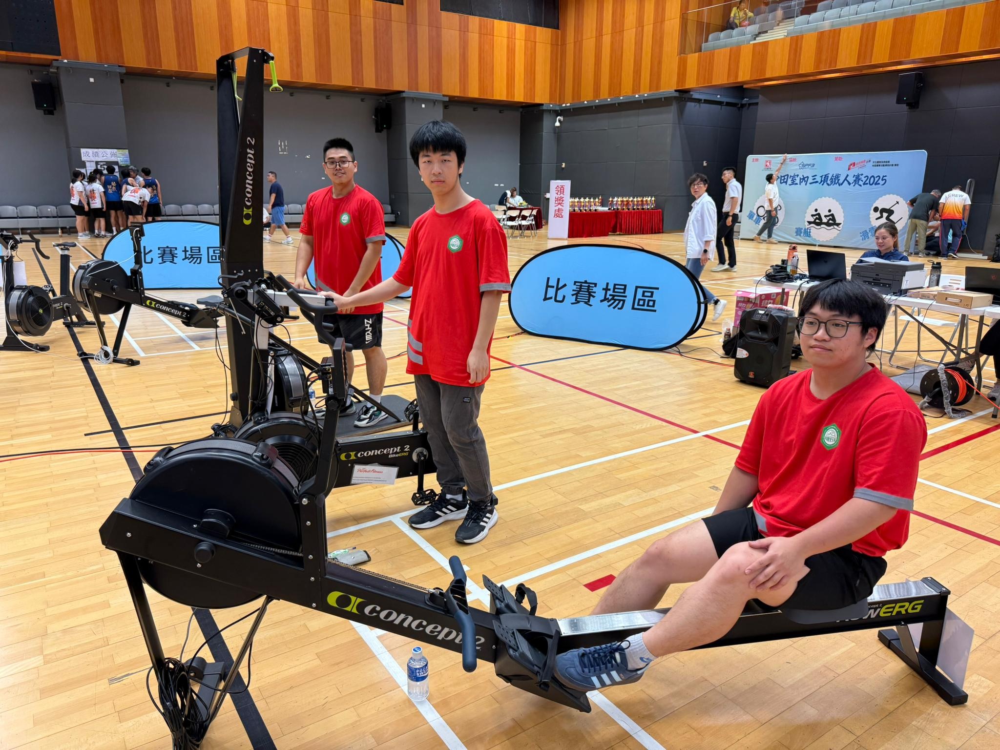 香港建造學院室內賽艇隊勇奪沙田室內三項鐵人賽2025 亞軍及季軍 