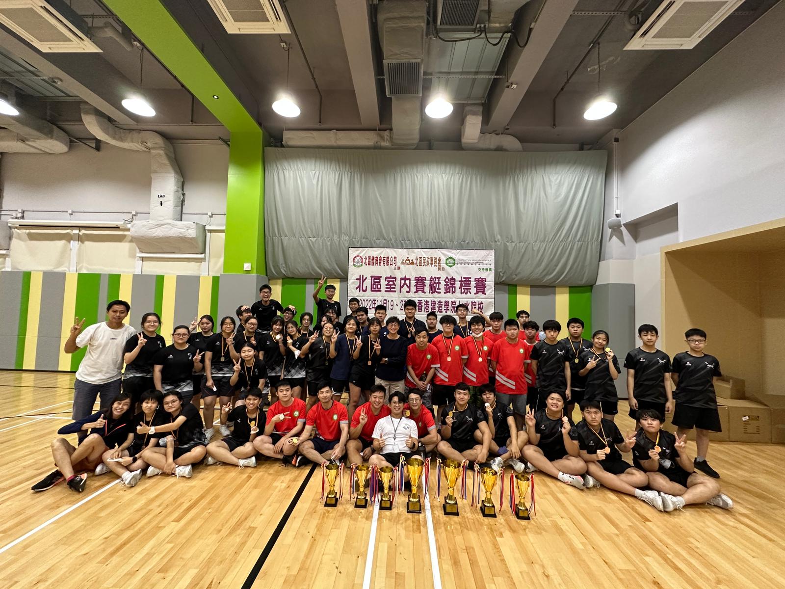 上水院校代表於北區室內賽艇錦標賽奪得多個獎項