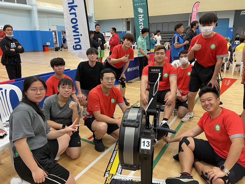 上水院校室內賽艇隊於香港室內划艇錦標賽2023勇奪佳績