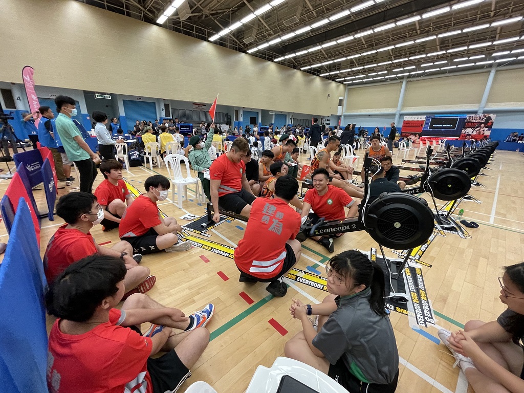 上水院校室內賽艇隊於香港室內划艇錦標賽2023勇奪佳績